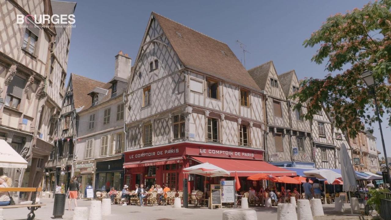 L'Annexe D'Auron, Charmant F2 Au Coeur De Bourges Dış mekan fotoğraf